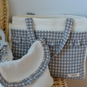 PACK BOLSO PANERA + POUCH BUCI BEIG VICHY
