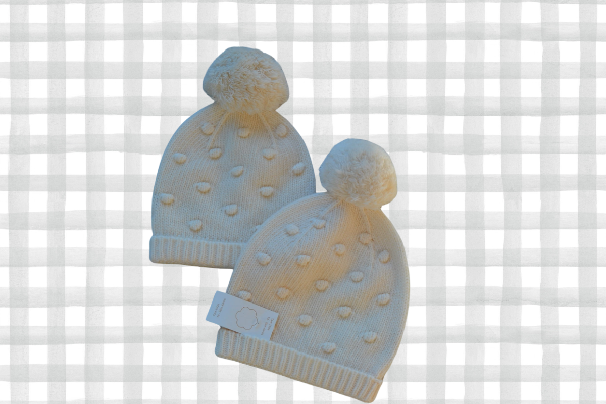 gorro pompon lana sin costuras interiores